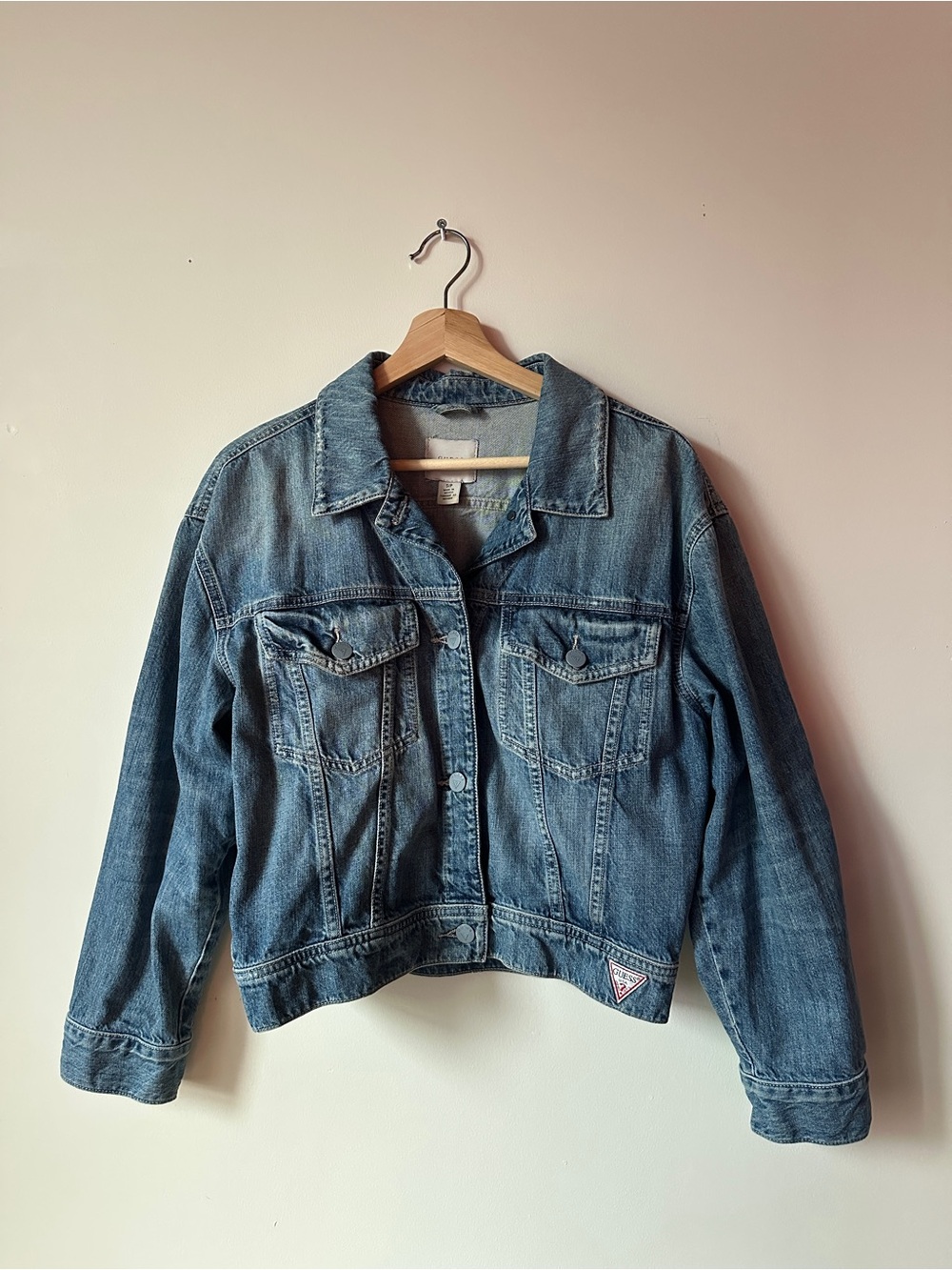 Guess Women's Blue Denim Trucker Jacket